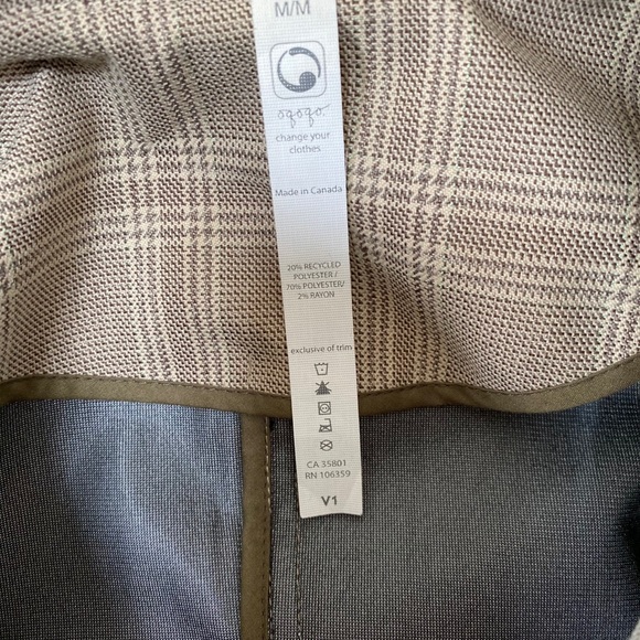 New Designer Lululemon Plaid Trench Coat M - Picture 3 of 7